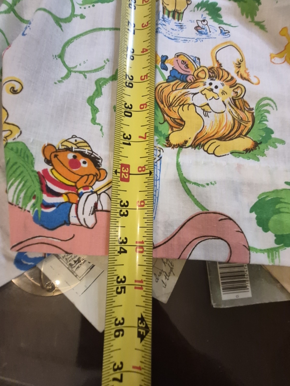 Sesame Street CURTAINS 3 PANELS TOTAL VINTAGE - Picture 3 of 6